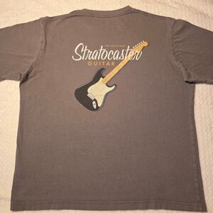 Fender Stratocaster grey T-shirt Size L